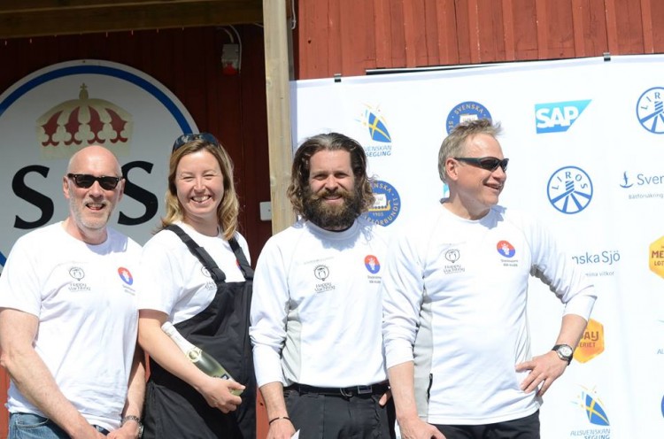 Laget i Saltis lör-sön: Gunnar Alaeus, Lotta Dahl Boethius, Johan Wallinder och Peter Pohl. På fredagen var Lotta ersatt av Richard Larsson.